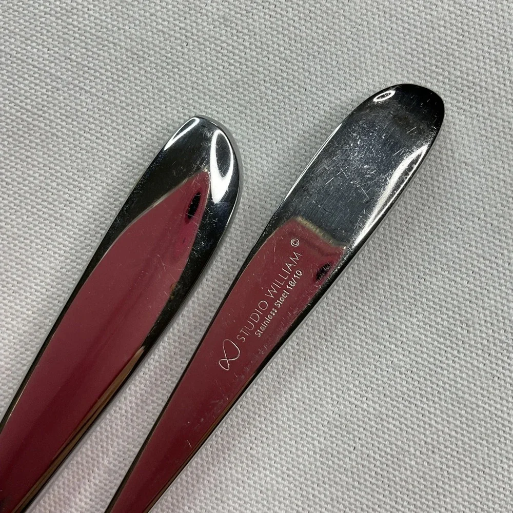 Studio William Olive Hazel Cutlery 2 pcs Dinner Forks Knife  Stainless